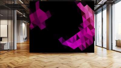 Light Purple vector polygonal pattern. Colorful illustration in abstract style with gradient. Completely new design for your business. Wall mural