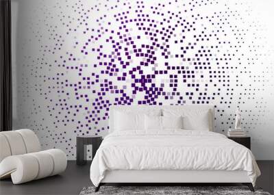 Light Purple vector texture in rectangular style. Wall mural