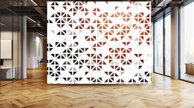 Light Red, Yellow vector seamless backdrop with lines, triangles. Wall mural