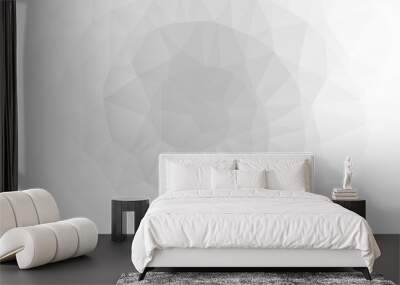 Light Silver, Gray vector blurry triangle texture. Geometric illustration in Origami style with gradient. Brand new style for your business design. Wall mural