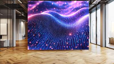 Mesmerizing cosmic waves of light capture digital art's ethereal beauty, perfect for sci-fi movie posters, tech company branding, and immersive virtual reality backgrounds
 Wall mural