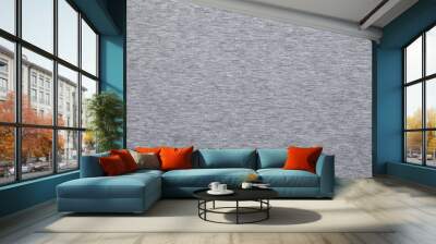 Blue knitted fabric textured background Wall mural