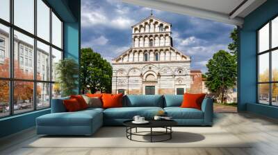 san paolo a ripa darno church arno river embankment pisa tuscany italy Wall mural