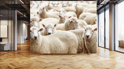 Herd of sheep Wall mural