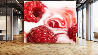 raspberry and cream Wall mural