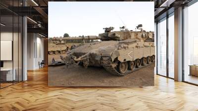 Merkava Mk 4 Baz Main Battle Tank Wall mural