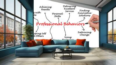 professional behaviors Wall mural