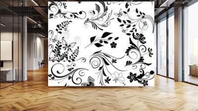 ornaments, design elements - vector Wall mural