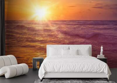 Ocean sunset Wall mural