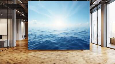 Serene ocean view under a bright sky Wall mural