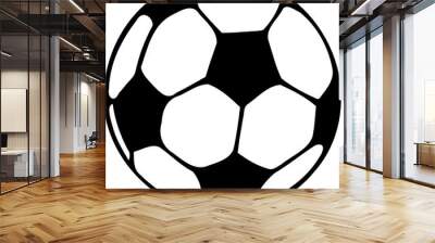 soccer ball isolated on white background Wall mural