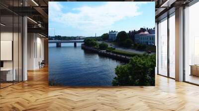 The ancient Russian city of Vyborg. An ancient city by the sea. Wall mural