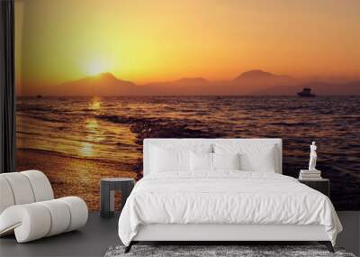 sunset Wall mural