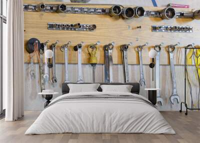 set of previously used wrenches Wall mural