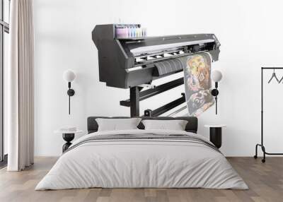 The image of a professional printing machine Wall mural