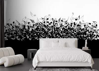 Pile consisting of musical notes Wall mural