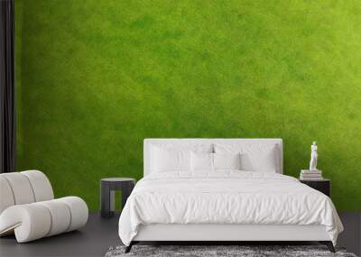 Aerial. Green grass texture background. Wall mural