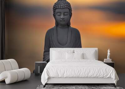 buddha statue in calm rest pose  Wall mural