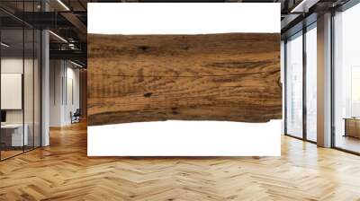 Old planks isolated on white. Wall mural