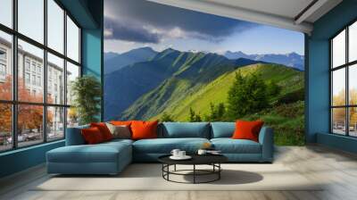 Maritime Alps, Roya Valley, French-Italian border Wall mural