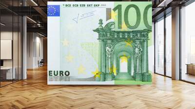 banknote in one hundred euro. Wall mural