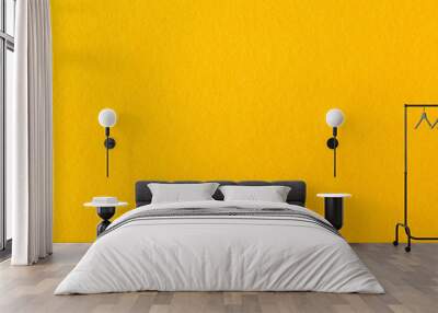 Close up of bright yellow felt fabric. Wall mural