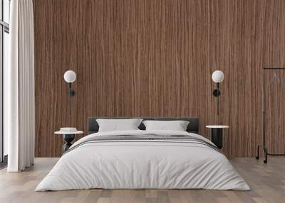 Striped European Walnut veneer background, texture in grey tone for your new unique design. Wall mural