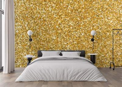 Your best gold glitter background for your superlative Christmas design. High quality texture in extremely high resolution, 50 megapixels photo. Wall mural