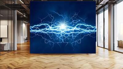 Electric lighting effect, abstract techno backgrounds for your d Wall mural