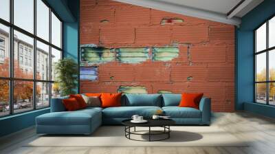 brown brick wall texture Wall mural