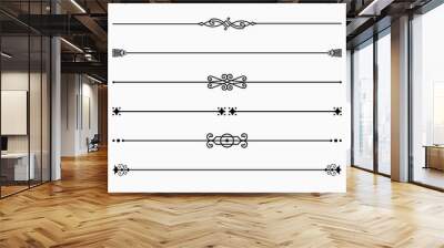 Set of decorative dividers Wall mural