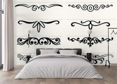 set of design elements Wall mural