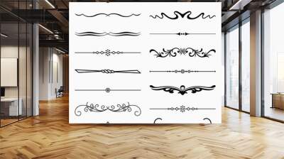 Set of short dividers Wall mural