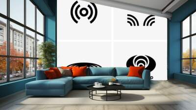 Surround sound symbols Wall mural