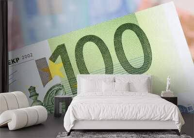 European banknotes, Euro currency from Europe, Euros. Wall mural