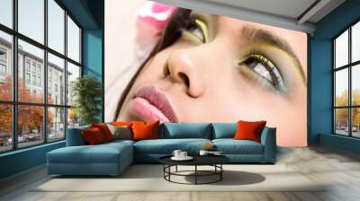 yellow/blue beauty Wall mural