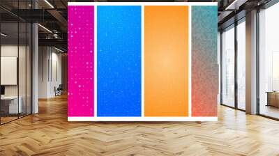 Abstract gradient geometric background with squares Wall mural