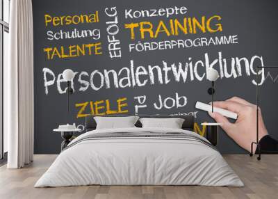 Personalentwicklung - Business Concept Wall mural