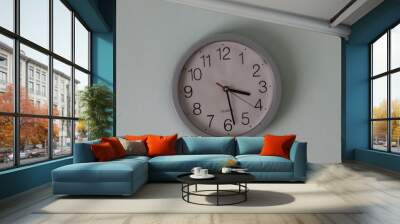 clock on wall Wall mural