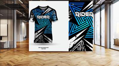 Fantastic T shirt jersey design suitable for sports, racing, soccer, gaming and e sports vector Wall mural