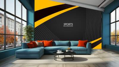 Modern Sports Background with Lines and Shape. Abstract Background Wall mural