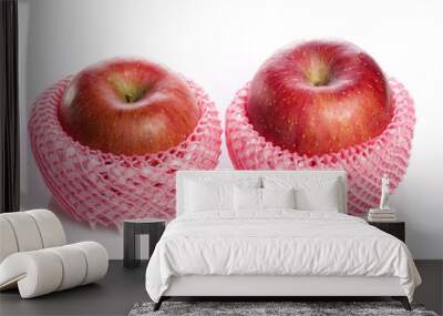 fresh apple isolated white. Wall mural