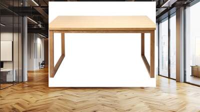 wood table(desk) isolated on the white background Wall mural