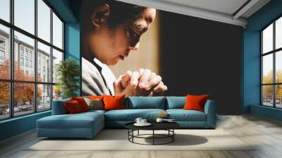 Christian life crisis prayer to god. Wall mural