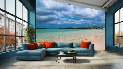 Pristine scenery of beaches near San Cristobal island, Galapagos, Ecuador Wall mural