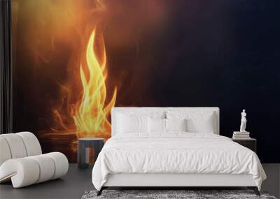 fiery pentecostal flame illustration., pentecost a christian holiday, the descent of the holy spirit Wall mural