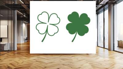 leaf clover Wall mural