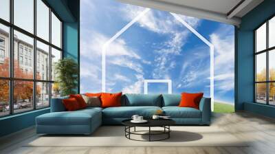 Concept for real estate business or house purchase Wall mural