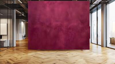 Vibrant bordeaux red color background with a raw and stylish v6 design element on the left. Wall mural