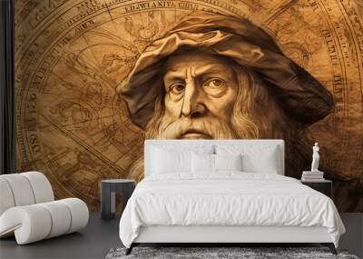 Leonardo da Vinci Wall mural